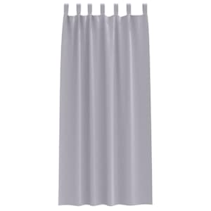 Závěsy na zatemnění s kroužky 2 pcs Metalická šedá 245 x 140 cm - obrázek 4