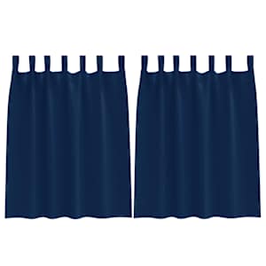 Závěsy na zatemnění s kroužky 2 pcs Tmavě modrá 140 x 140 cm - obrázek 2