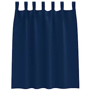 Závěsy na zatemnění s kroužky 2 pcs Tmavě modrá 140 x 140 cm - obrázek 4