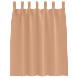 Závěsy na zatemnění s kroužky 2 pcs Světle hnědá 140 x 140 cm - obrázek 4