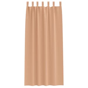 Závěsy na zatemnění s kroužky 2 pcs Světle hnědá 225 x 140 cm - obrázek 4