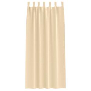 Závěsy na zatemnění s kroužky 2 pcs Krémová 260 x 140 cm - obrázek 4