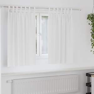 Závěsy na zatemnění s kroužky 2 pcs Úplně bílá 140 x 140 cm - obrázek 1