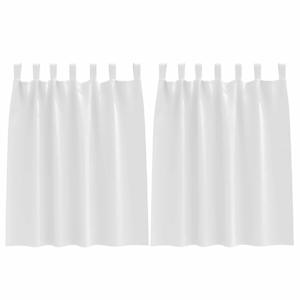 Závěsy na zatemnění s kroužky 2 pcs Úplně bílá 140 x 140 cm - obrázek 2