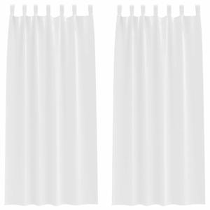 Závěsy na zatemnění s kroužky 2 pcs Úplně bílá 245 x 140 cm - obrázek 2