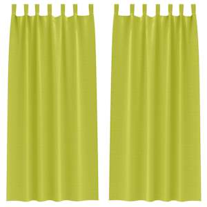 Závěsy na zatemnění s kroužky 2 pcs Zelená 260 x 140 cm - obrázek 2