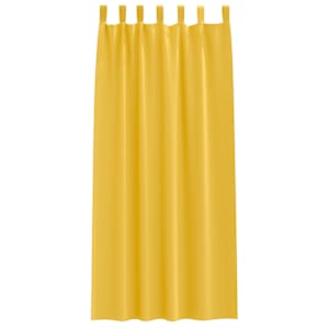 Závěsy na zatemnění s kroužky 2 pcs Hořčicově žlutá - obrázek 4
