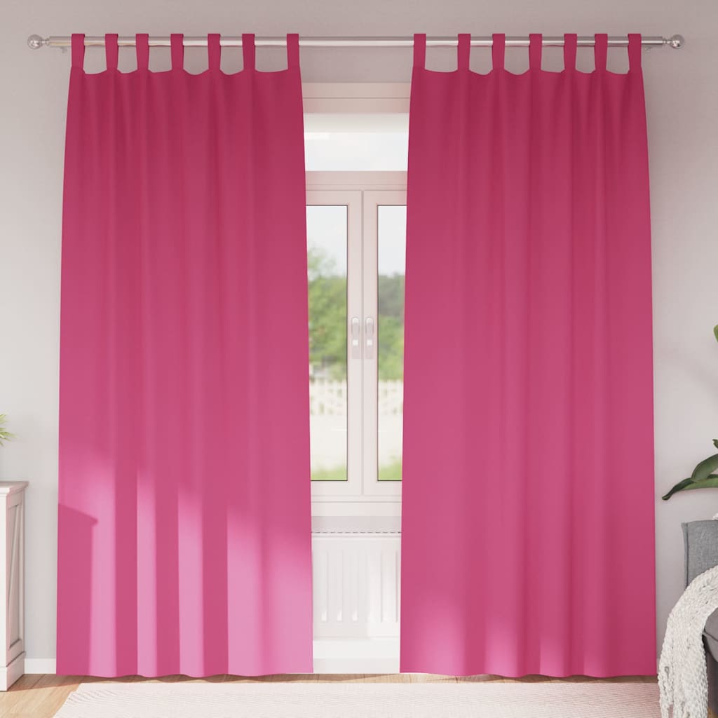 Kardinaid kardinatega 2 pcs Erkroosa 245 x 140 cm Polüester