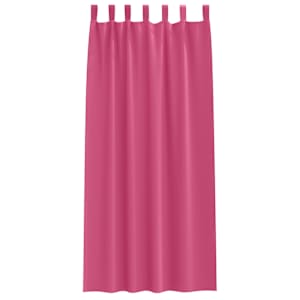 Závěsy na zatemnění s kroužky 2 pcs Jasně růžová 260 x 140 cm - obrázek 4