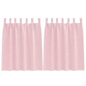 Závěsy na zatemnění s kroužky 2 pcs Bledě růžová 140 x 140 cm - obrázek 2
