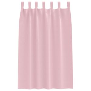 Závěsy na zatemnění s kroužky 2 pcs Bledě růžová 175 x 140 cm - obrázek 4