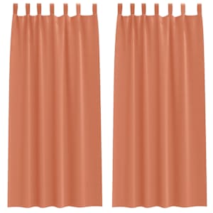 Závěsy na zatemnění s kroužky 2 pcs Cihlová 245 x 140 cm - obrázek 2
