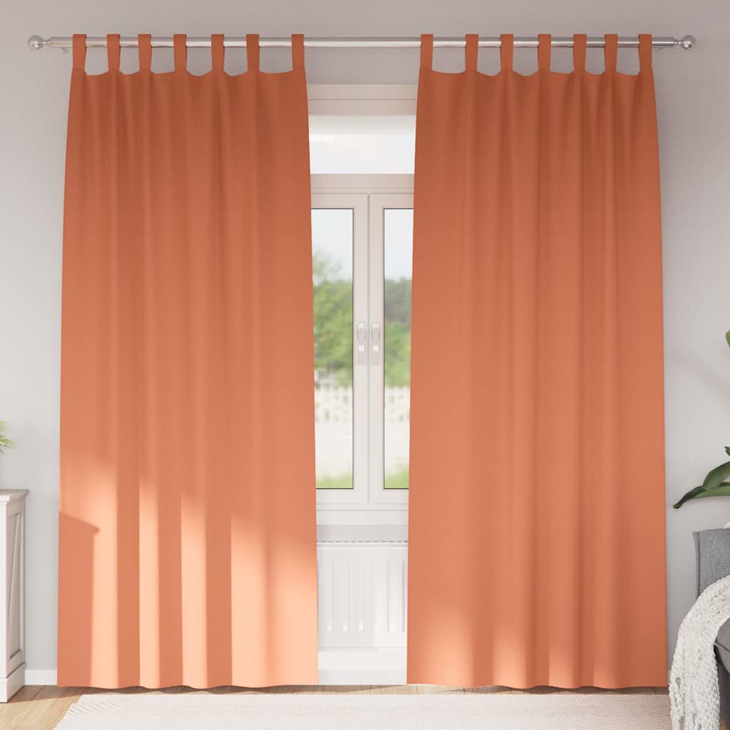 Kardinaid kardinatega 2 pcs Terrakota 260 x 140 cm Polüester