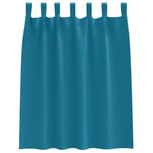 Závěsy na zatemnění s kroužky 2 pcs Tyrkysová 140 x 140 cm - obrázek 4