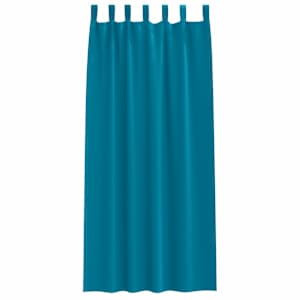 Závěsy na zatemnění s kroužky 2 pcs Tyrkysová 225 x 140 cm - obrázek 4