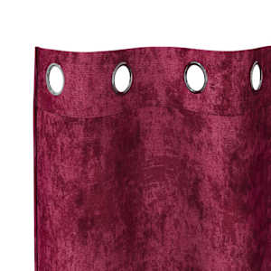 Sametové závěsy 2 pcs vínová červená 225 x 140 cm samet - obrázek 5