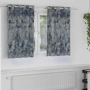 Sametové závěsy 2 pcs Stříbrně šedá 140 x 140 cm samet - obrázek 1