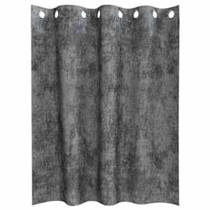 Sametové závěsy se záclonami 2 pcs Šedá 140 x 140 cm samet - obrázek 4