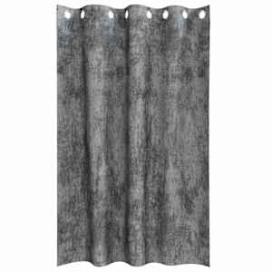 Sametové závěsy se záclonami 2 pcs Šedá 175 x 140 cm samet - obrázek 4