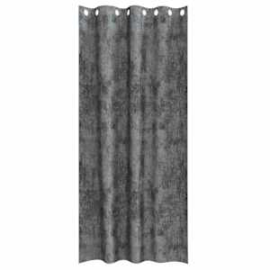 Sametové závěsy se záclonami 2 pcs Šedá 225 x 140 cm samet - obrázek 4