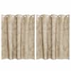 vidaXL Satiinist kardinad 2 tk cream 140 x 140 cm Samet