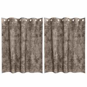 vidaXL Satiinist kardinad 2 tk Cappuccino 140 x 140 cm Samet
