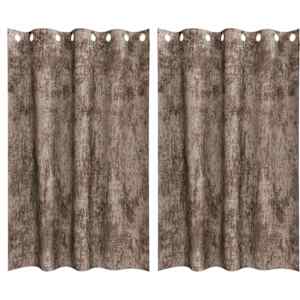 Sametové závěsy 2 pcs Cappuccino 175 x 140 cm samet - obrázek 2