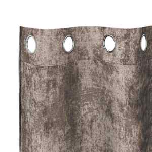 Sametové závěsy 2 pcs Cappuccino 260 x 140 cm samet - obrázek 5