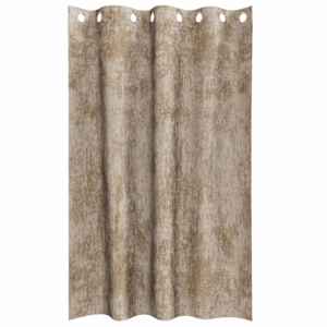 Sametové závěsy se záclonami 2 pcs champagne 175 x 140 cm samet - obrázek 4