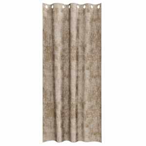 Sametové závěsy se záclonami 2 pcs champagne 260 x 140 cm samet - obrázek 4