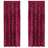 vidaXL Satiinist kardinad 2 tk Veinpunane 260 x 140 cm Samet