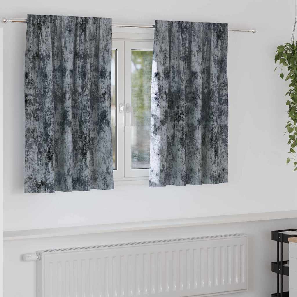 Velvet kardinaadid 2 tk eyelets Hõbedane 140x140 cm