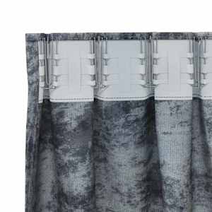 Sametové závěsy 2 pcs Stříbrně šedá 175 x 140 cm samet - obrázek 5