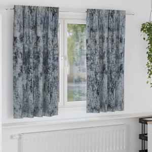Sametové závěsy 2 pcs Stříbrně šedá 175 x 140 cm samet - obrázek 1