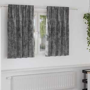 Sametové závěsy se záclonami 2 pcs Šedá 140 x 140 cm samet - obrázek 1