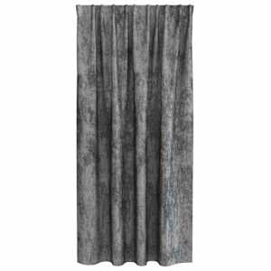 Sametové závěsy se záclonami 2 pcs Šedá 175 x 140 cm samet - obrázek 4