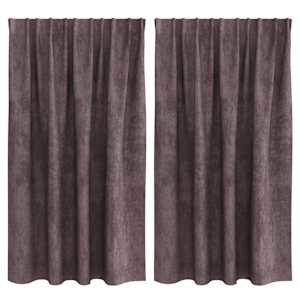 vidaXL Satiinist kardinad 2 tk Pruun 140 x 140 cm Samet