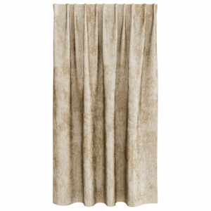 Sametové závěsy se záclonami 2 pcs Krémová 140 x 140 cm samet - obrázek 4