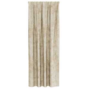 Sametové závěsy se záclonami 2 pcs Krémová 225 x 140 cm samet - obrázek 4