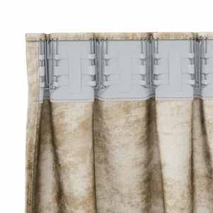 Sametové závěsy se záclonami 2 pcs Krémová 245 x 140 cm samet - obrázek 5