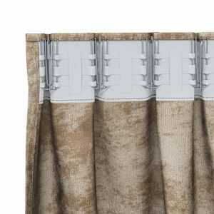 Sametové závěsy se záclonami 2 pcs champagne 260 x 140 cm samet - obrázek 5