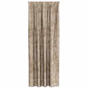 Sametové závěsy se záclonami 2 pcs champagne 260 x 140 cm samet - obrázek 4