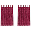 vidaXL Satiinist kardinad 2 tk Veinipunane 175 x 140 cm Samet