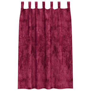 Sametové závěsy 2 pcs vínová červená 175 x 140 cm samet - obrázek 4