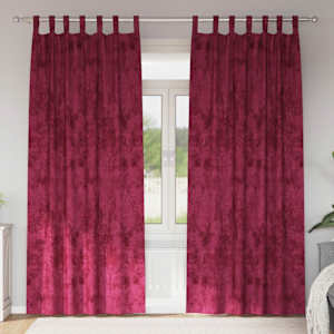 Sametové závěsy 2 pcs vínová červená 225 x 140 cm samet - obrázek 1