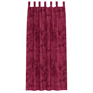 Sametové závěsy 2 pcs vínová červená 225 x 140 cm samet - obrázek 4