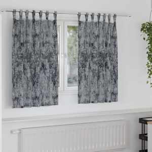 Sametové závěsy 2 pcs Stříbrně šedá 140 x 140 cm samet - obrázek 1