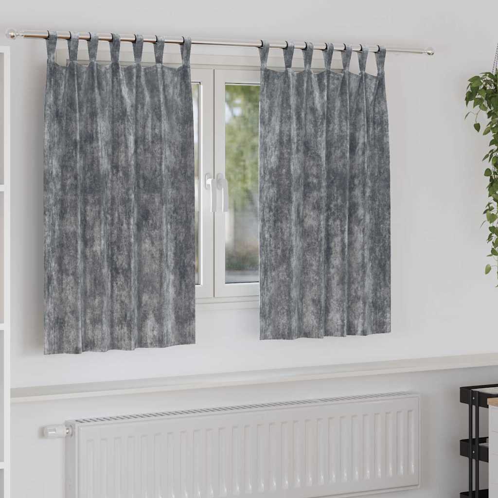 Sametkardinaadid 2 tk silmadega Hall 140x140 cm