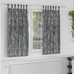 Sametové závěsy se záclonami 2 pcs Šedá 175 x 140 cm samet - obrázek 1