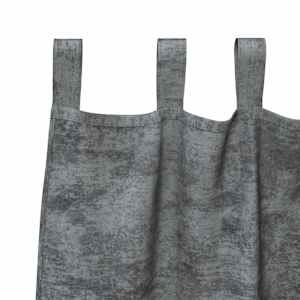 Sametové závěsy se záclonami 2 pcs Šedá 225 x 140 cm samet - obrázek 5